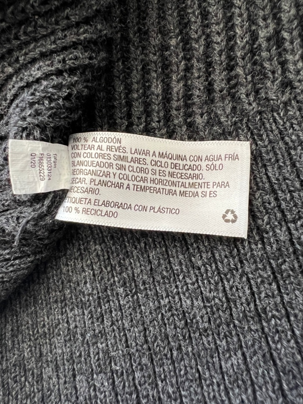 Grey Open-Front Ribbed Cardigan Sweater by Universal Thread Size Small - Picture 7 of 9